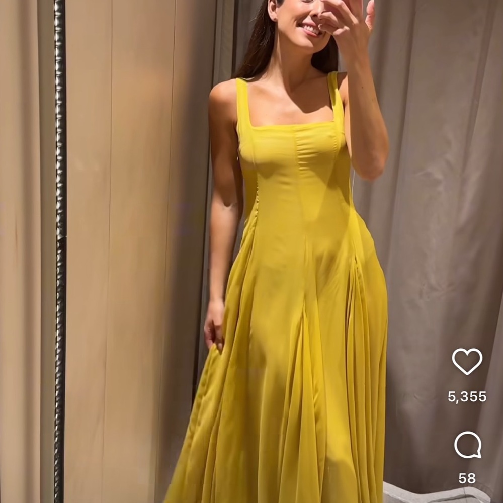 Zara ZW collection midi dress